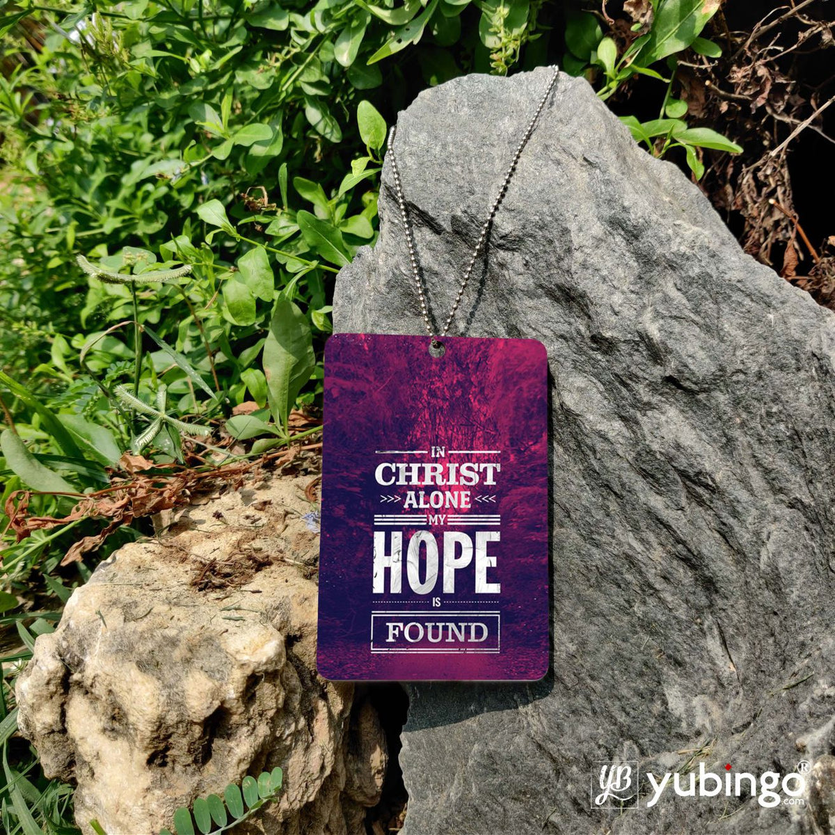 In Christ I Find Hope Car Hanging-Image5