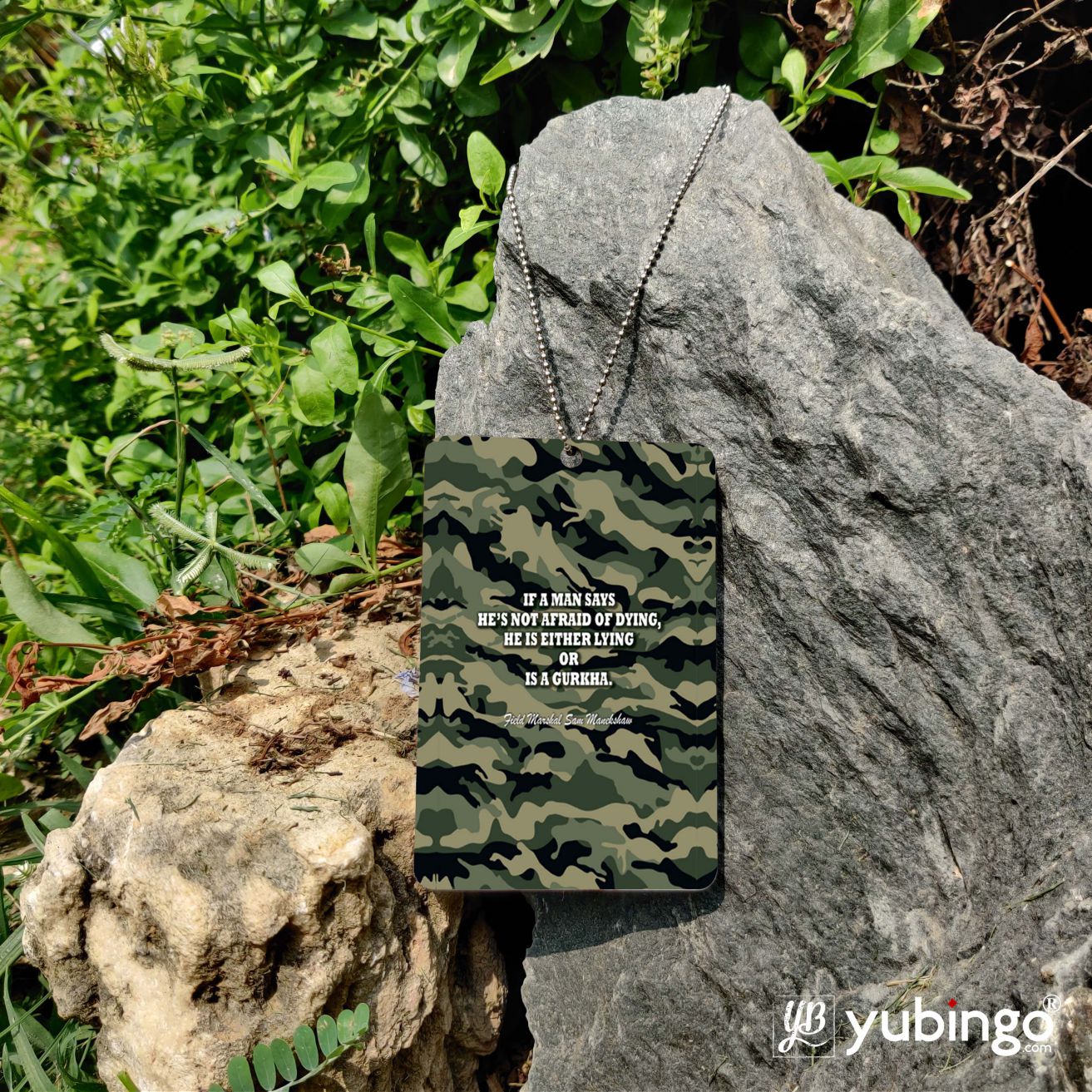 Indian Army Quote Car Hanging-Image5