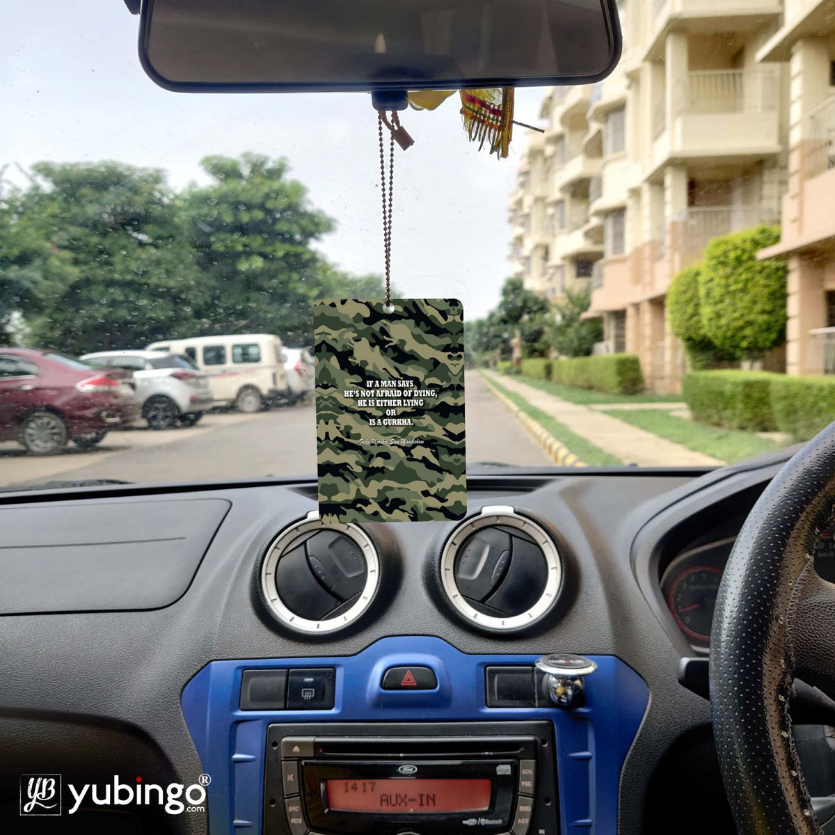 Indian Army Quote Car Hanging-Image6