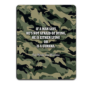 Indian Army Quote Mouse Pad