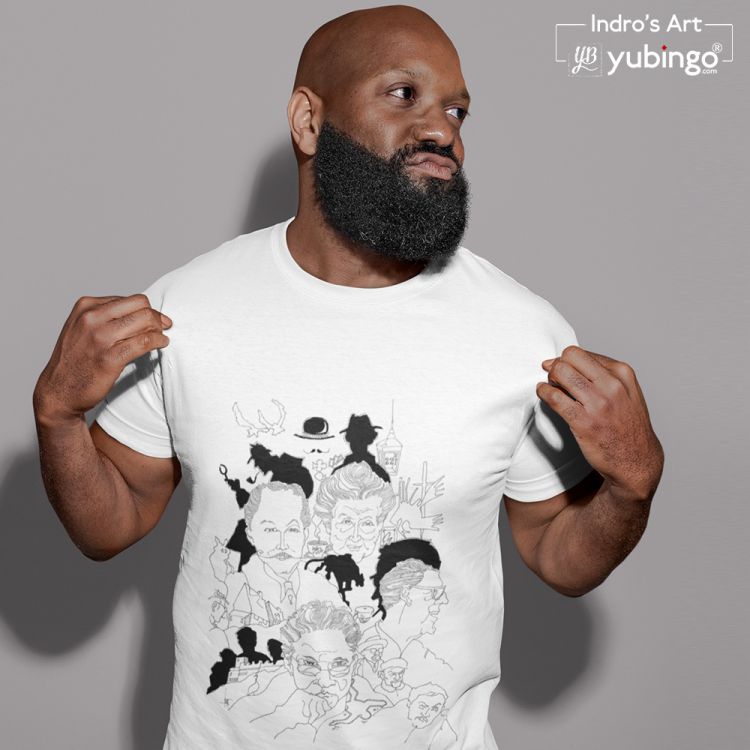 Indro's Art Great Detectives Men T-Shirt-Image4