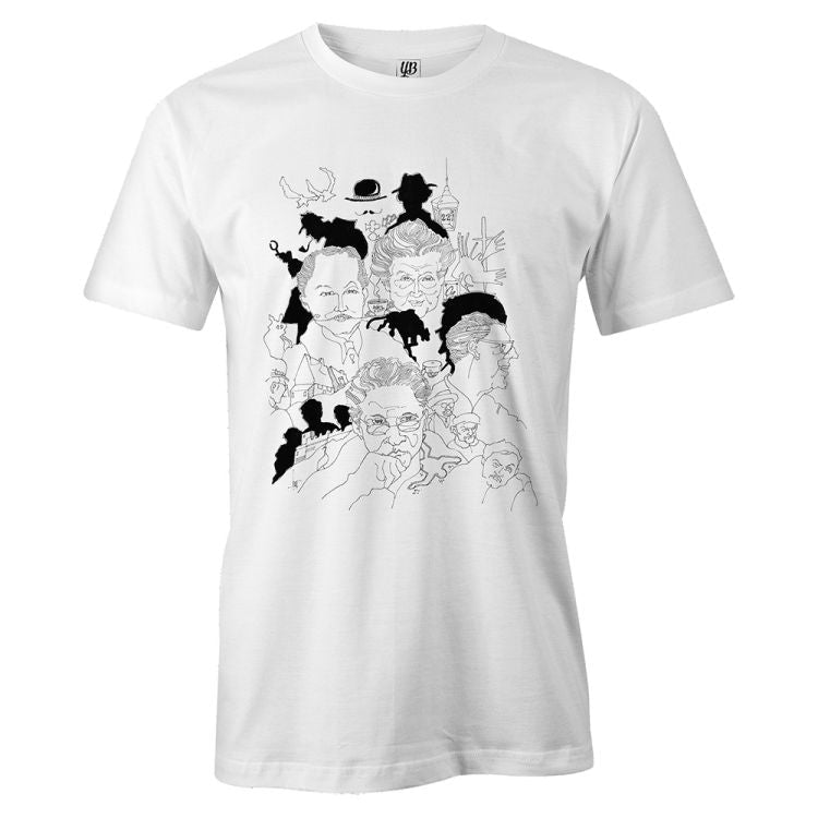 Indro's Art Great Detectives Men T-Shirt-White