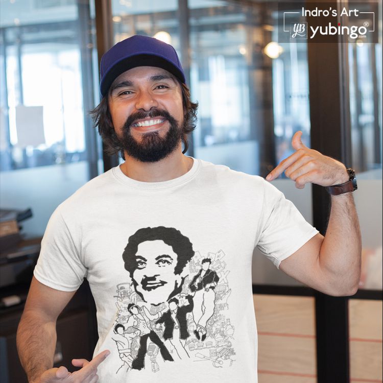 Indro's Art Kishore Kumar Men T-Shirt-Image2