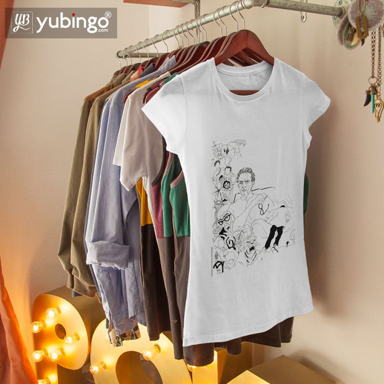 Indro's Art Satyajit Ray Women T-Shirt-Image5