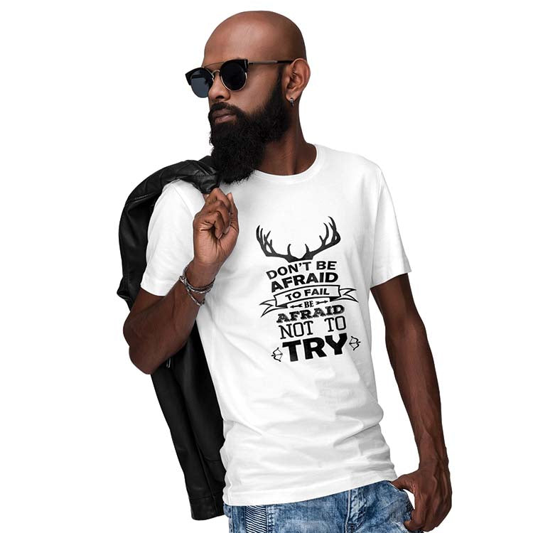 Keep Trying Men T-Shirt-White