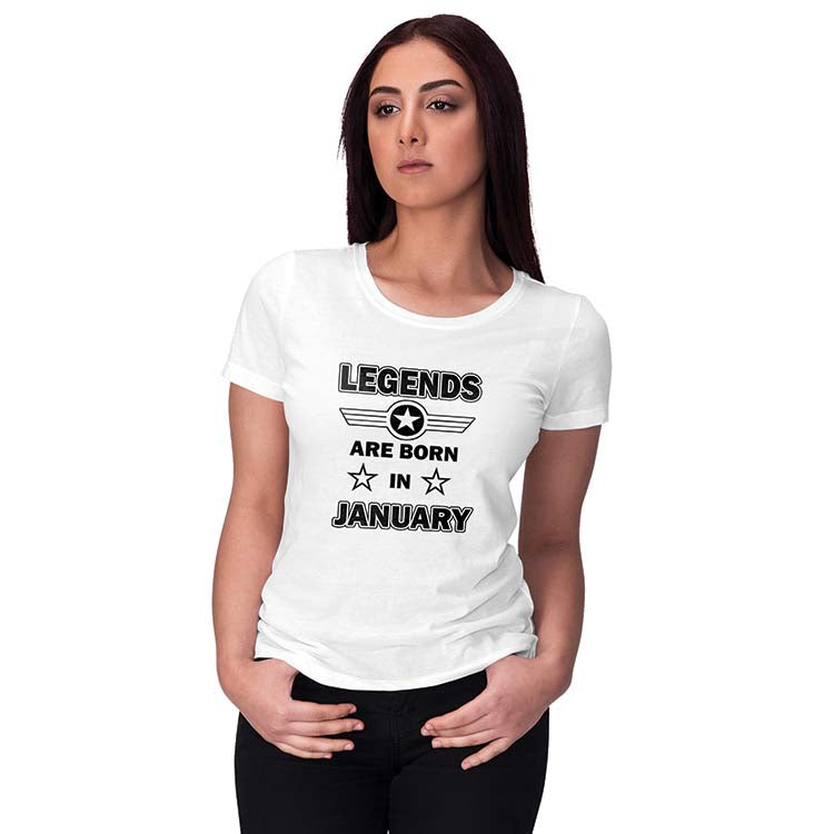Legends Customised Women T-Shirt-White