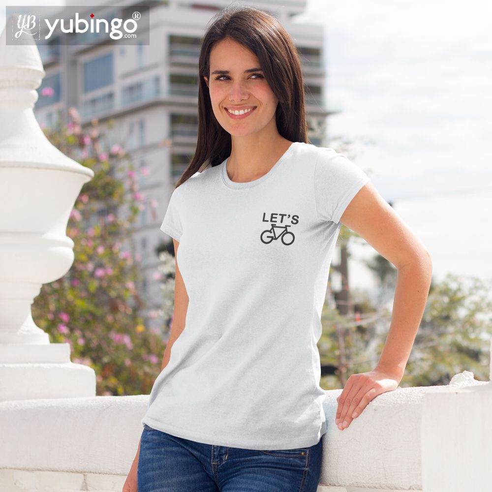 Let's Cycle T-Shirt-White
