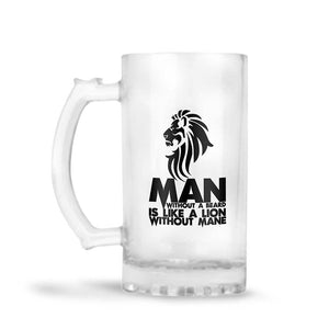 Lion Without Mane Beer Mug