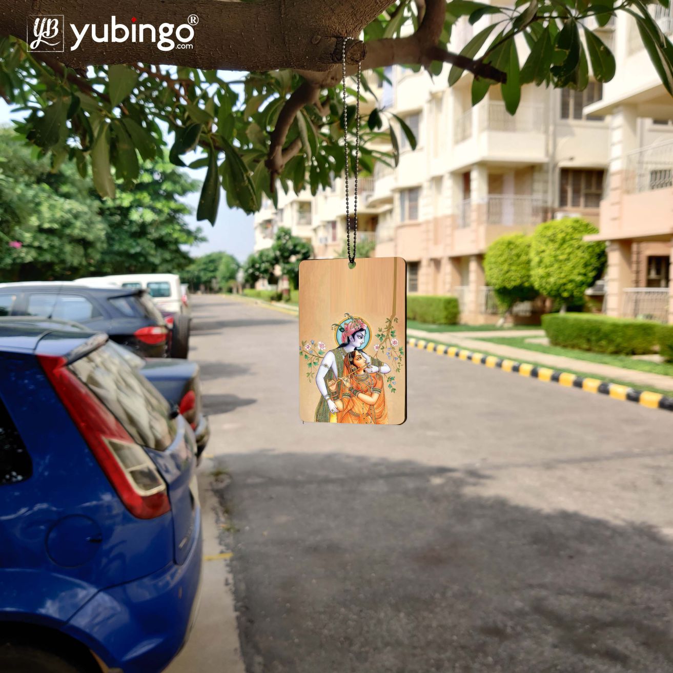 Lord Krishna with Radha Car Hanging-Image4