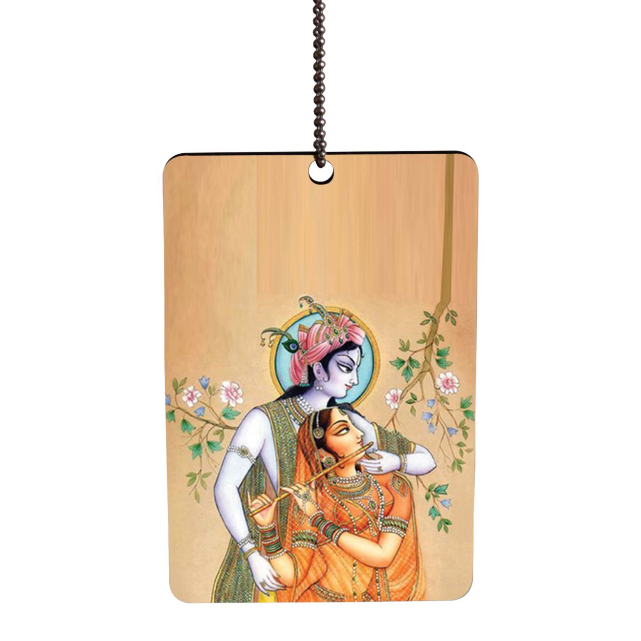 Lord Krishna with Radha Car Hanging