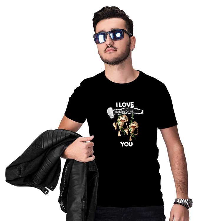 Love Hanging Out Men T-Shirt-Black