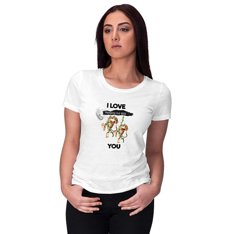 Love Hanging Out Women T-Shirt-White