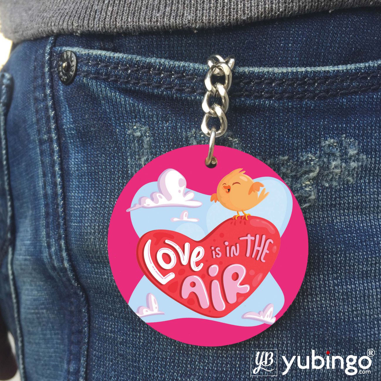 Love is in the air Coffee Mug with Coaster and Keychain-Image4