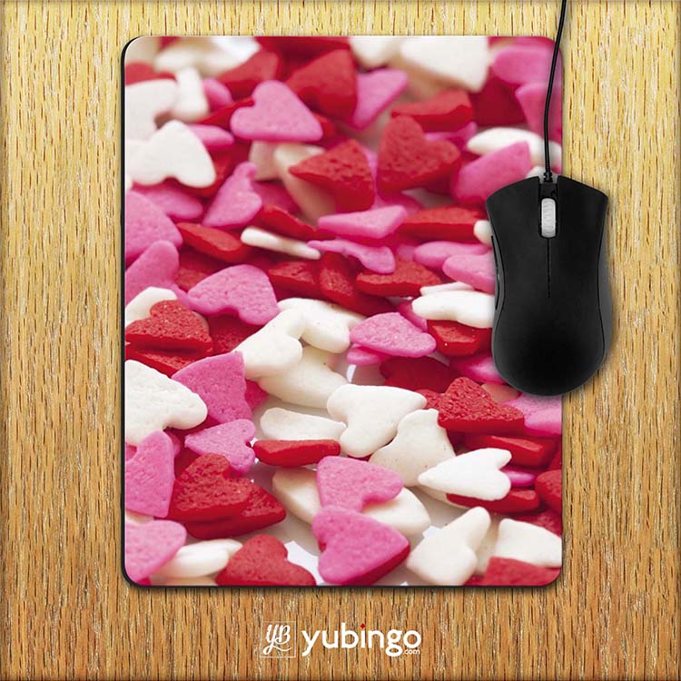Love Pattern Mouse Pad