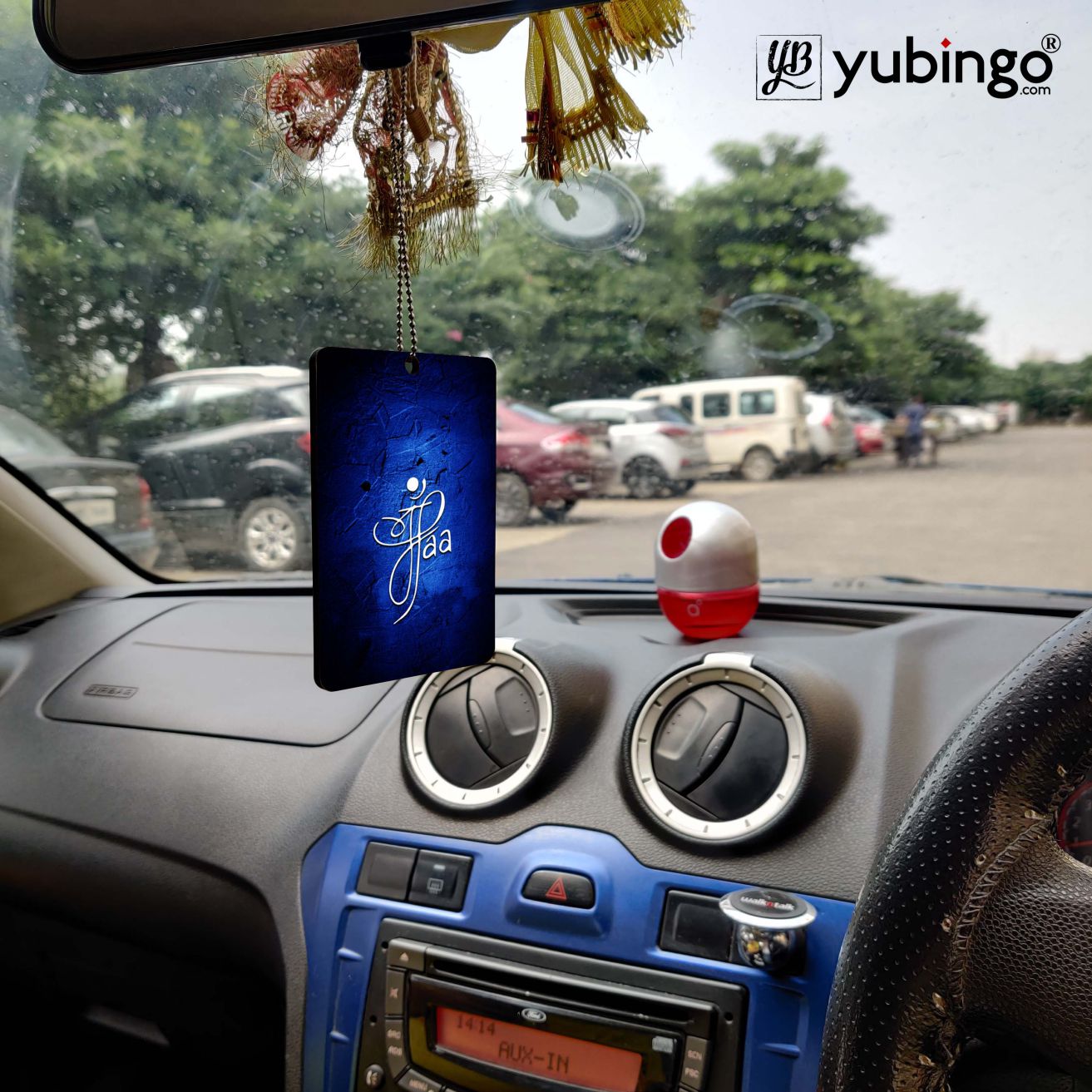 Maa Paa Car Hanging-Image2