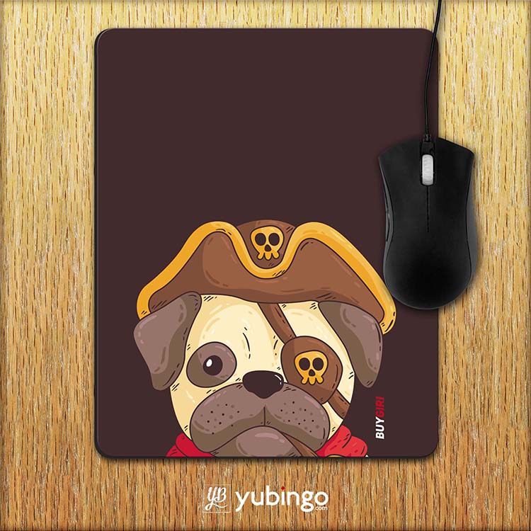 Mafia Pug Mouse Pad-Image2