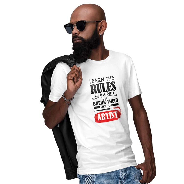 Manage Rules Men T-Shirt-White