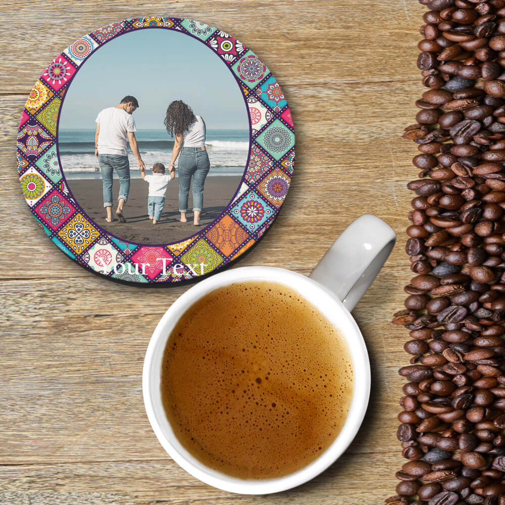 Mandala Photo Coasters