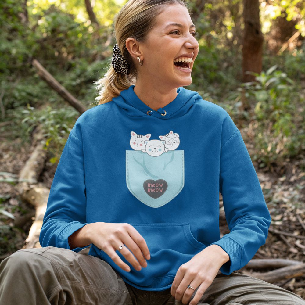 Meow Meow Hoodie-Royal