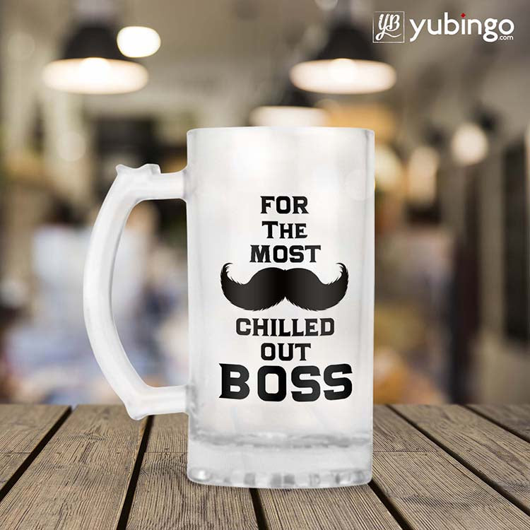 Most Chilled Out Boss Beer Mug