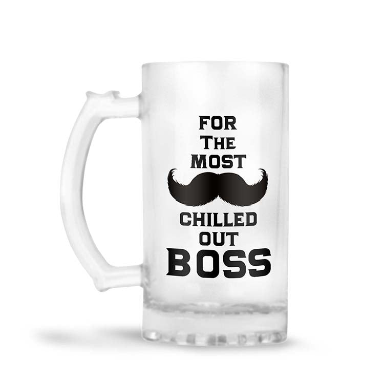 Most Chilled Out Boss Beer Mug