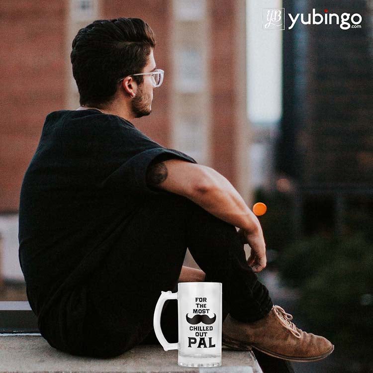 Most Chilled Out Pal Beer Mug-Image3