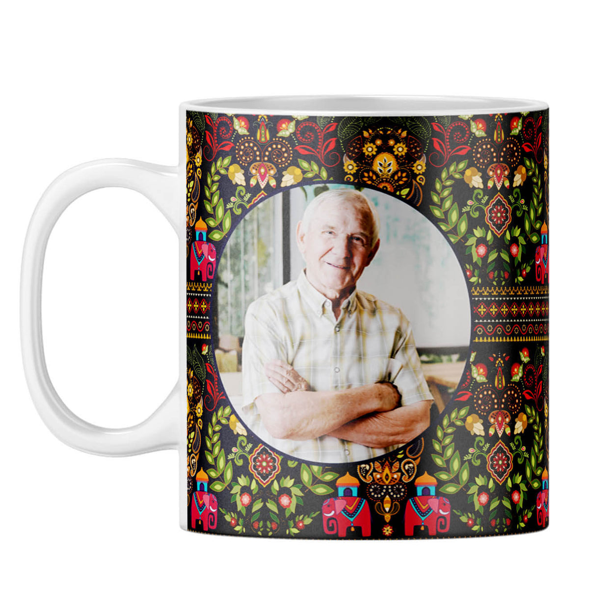 Mughal Pattern Photo Coffee Mug-Image2