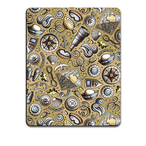 Nautical Brown Mouse Pad