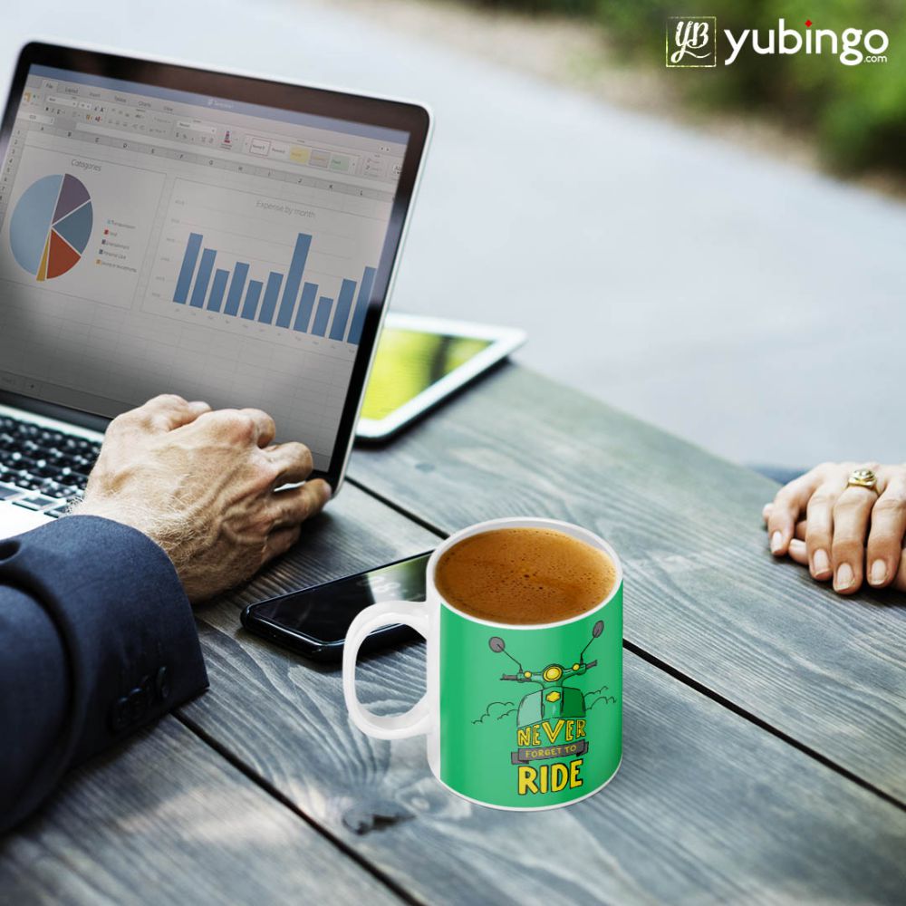 Never Forget to Ride Coffee Mug-Image2