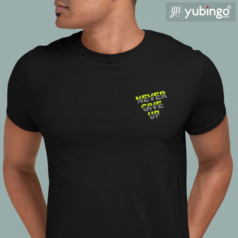 Never Give Up T-Shirt-White