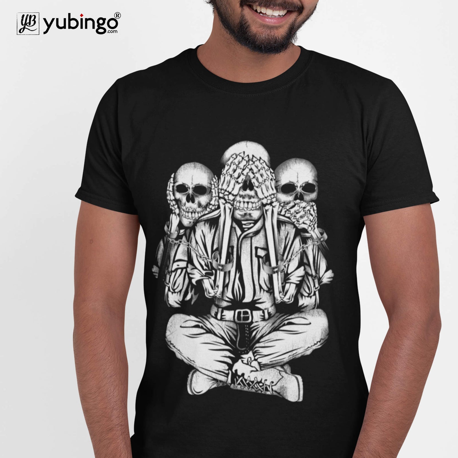 No Evil Men T-Shirt-Black