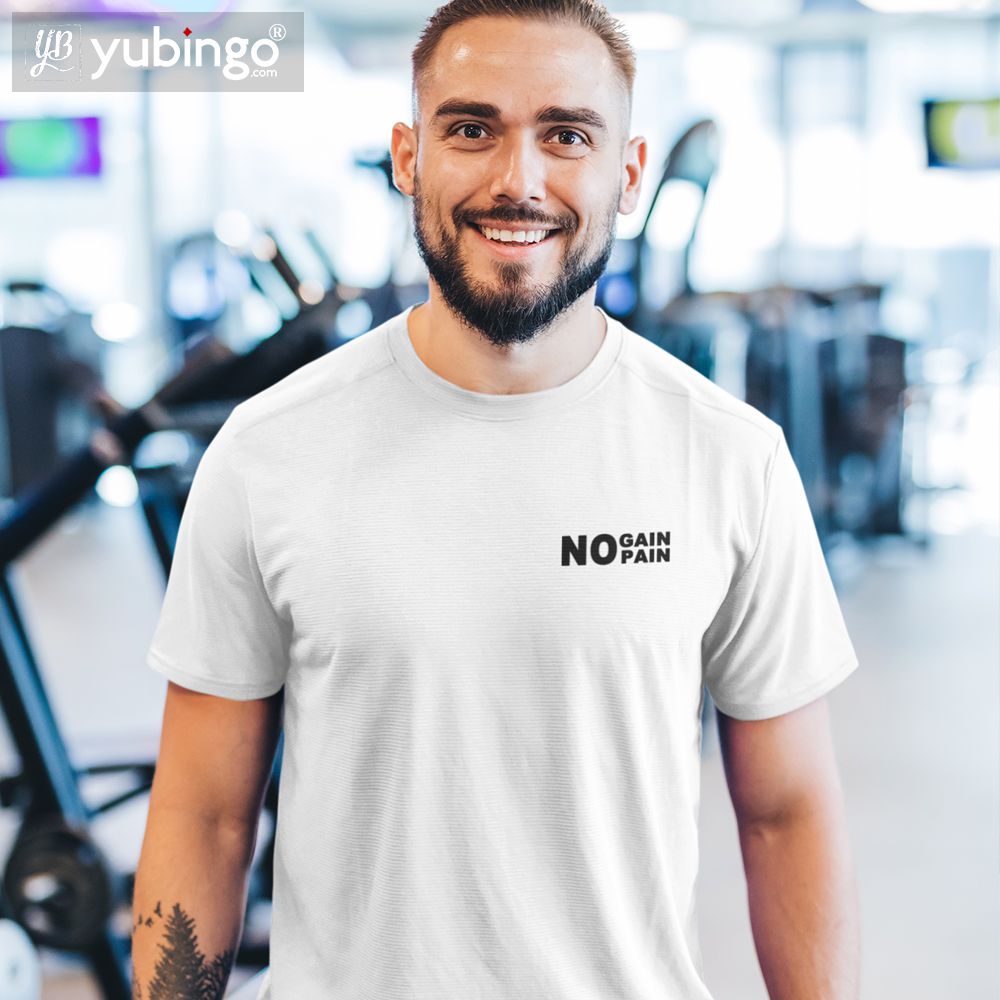No Pain No Gain T-Shirt-White