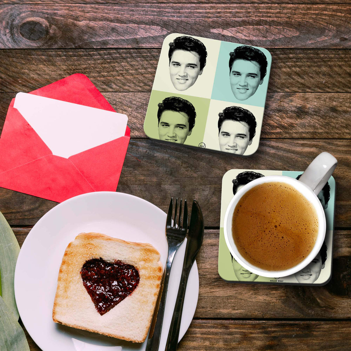 Nolan West Elvis Presley | Different Avatars Coasters-Image4