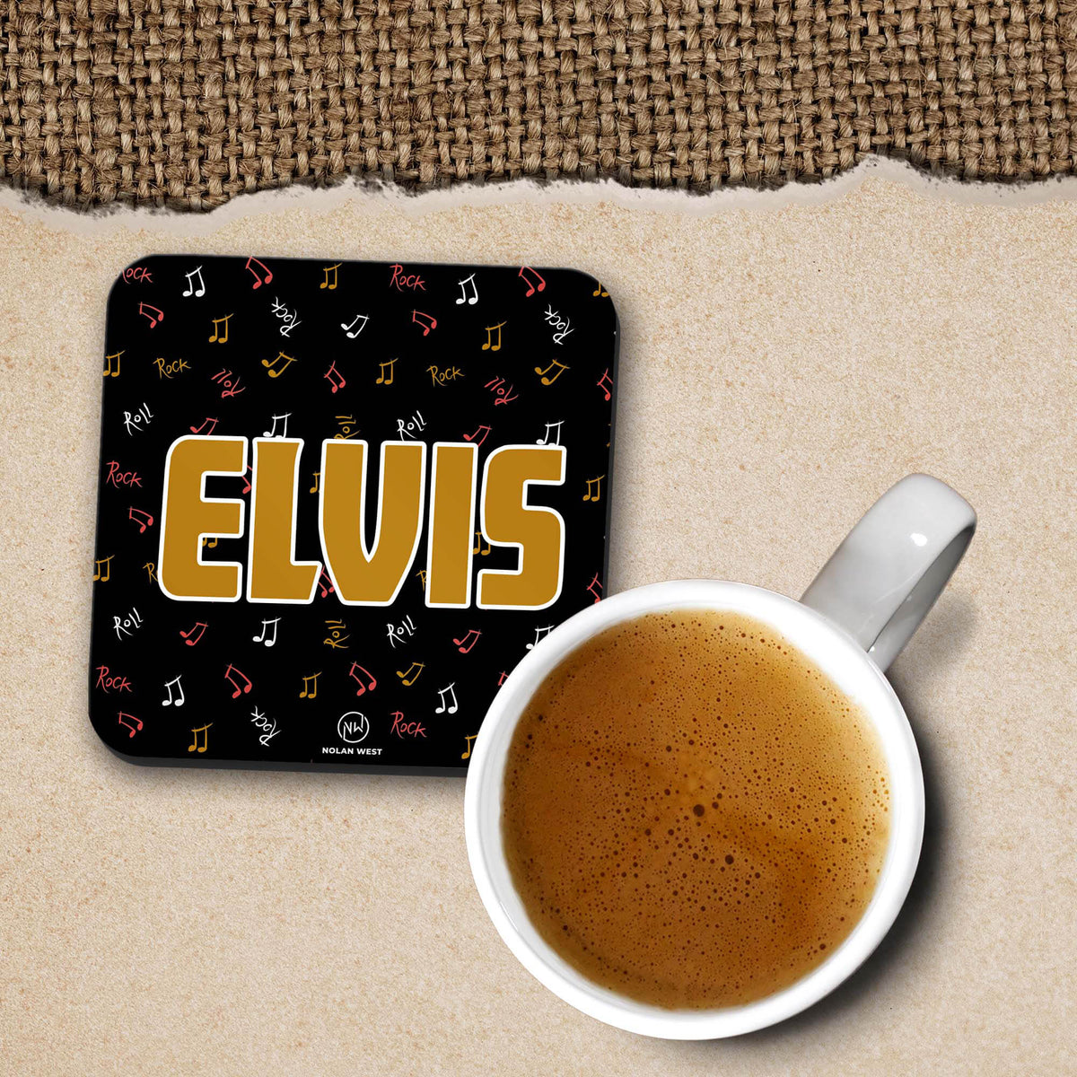 Nolan West Elvis Presley | Musical Notes Coasters-Image2