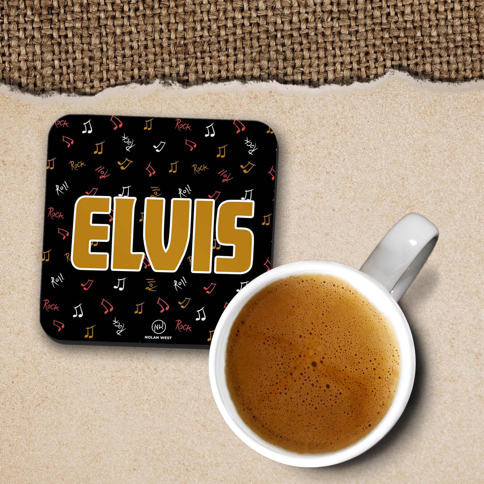 Nolan West Elvis Presley | Musical Notes Coasters-Image2