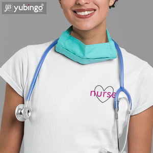 Nurse By Heart T-Shirt-White