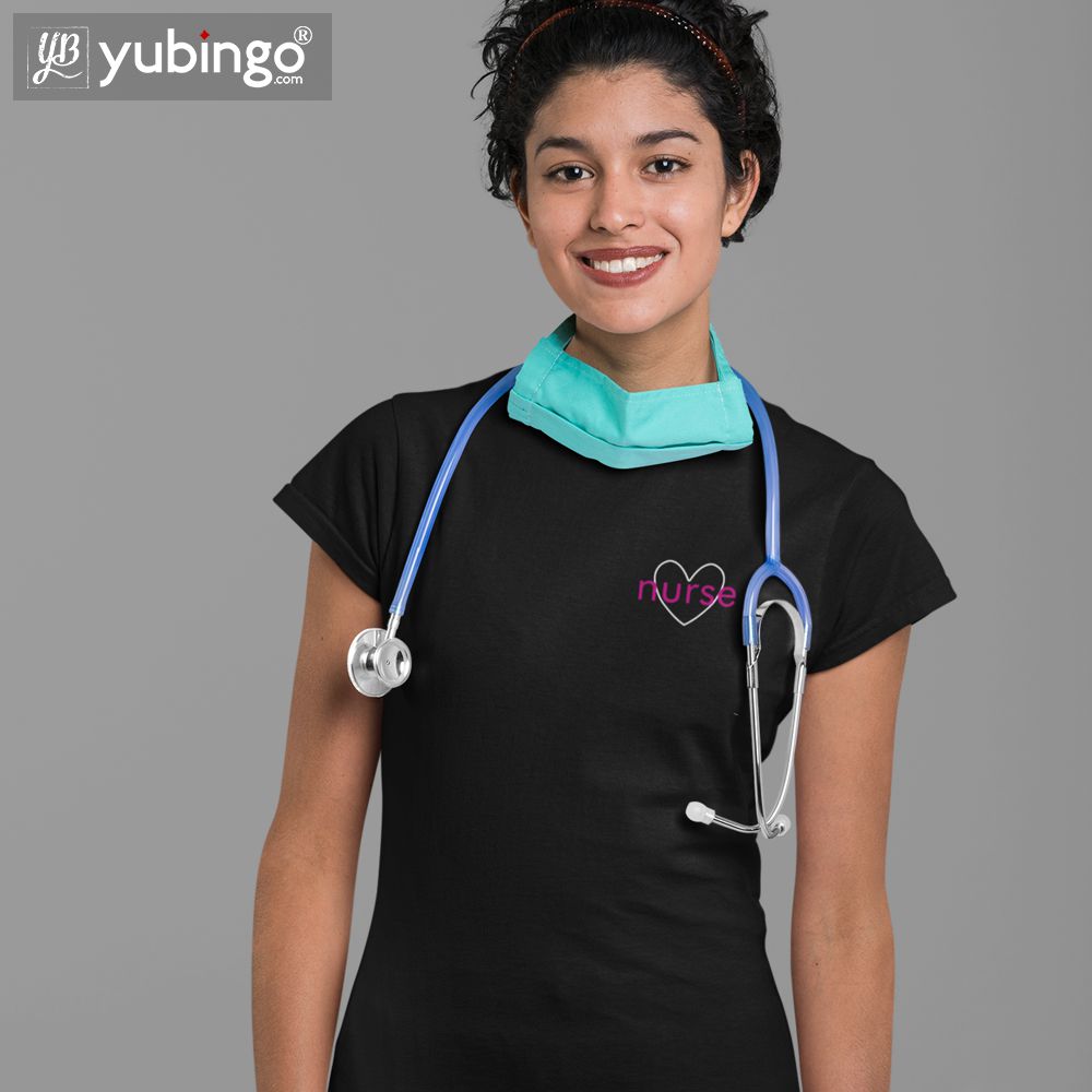 Nurse By Heart T-Shirt-White