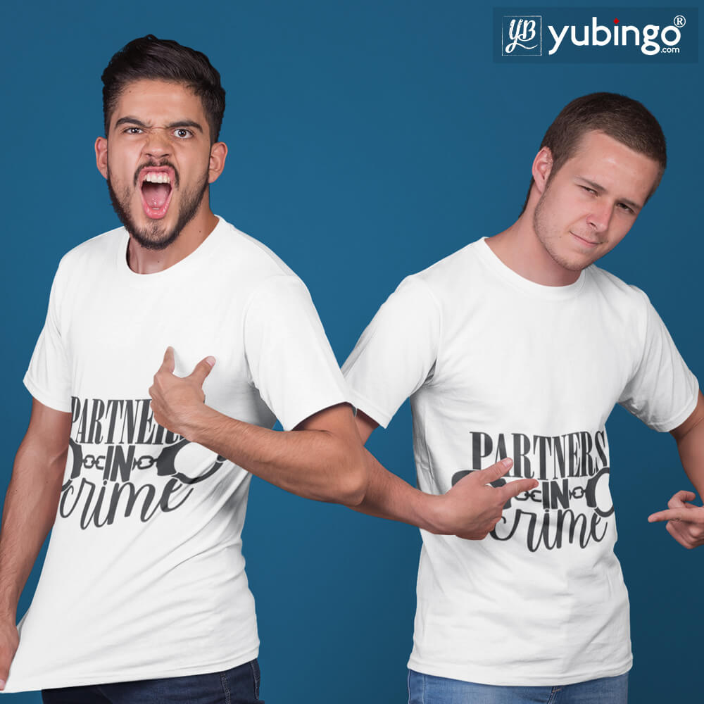 Partners In Crime T-Shirt-White