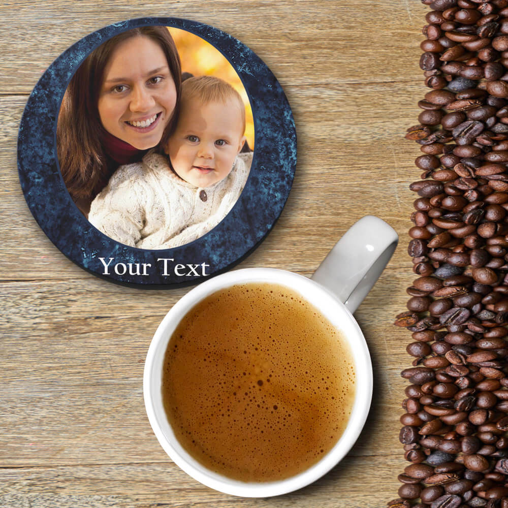 Photo on Blue Coasters