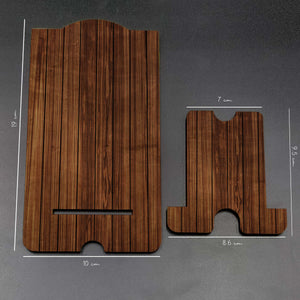 Printed Wooden Pattern Mobile Stand-Image3