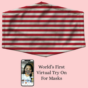 Red Stripes Mask
