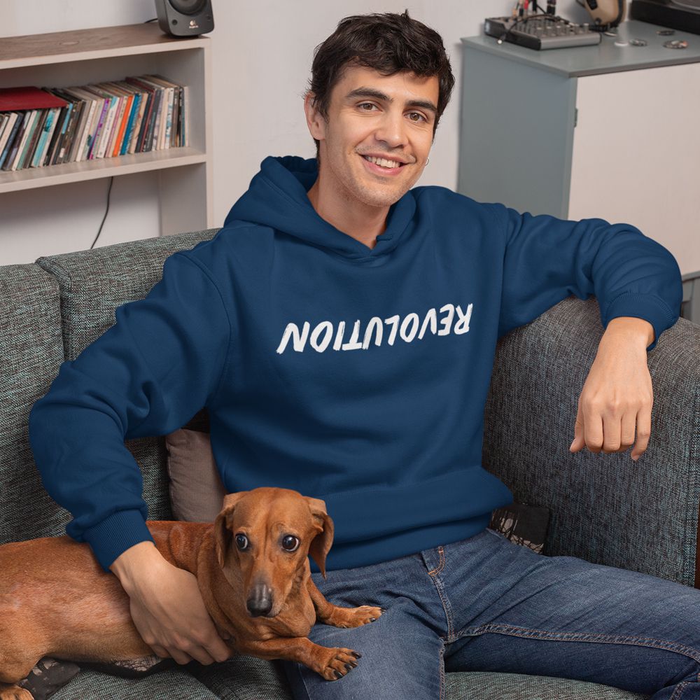 Revolution.. Hoodie-Navy
