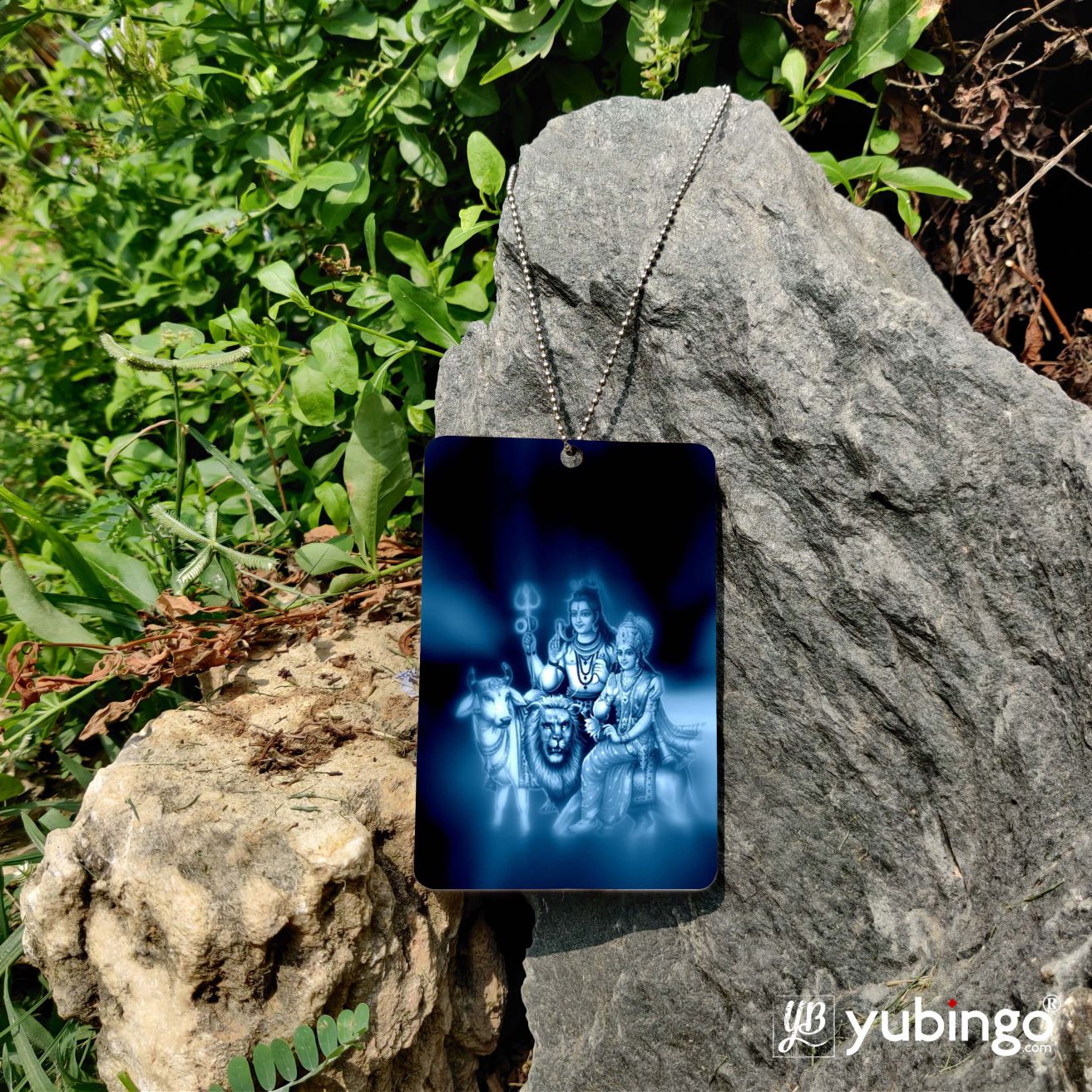 Shiv Parvati Car Hanging-Image5