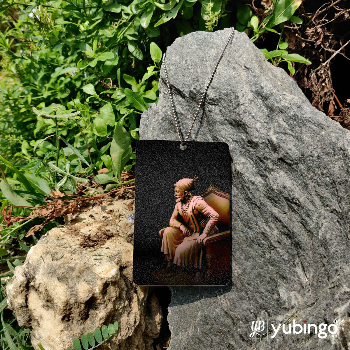 Shivaji Photo Car Hanging-Image5