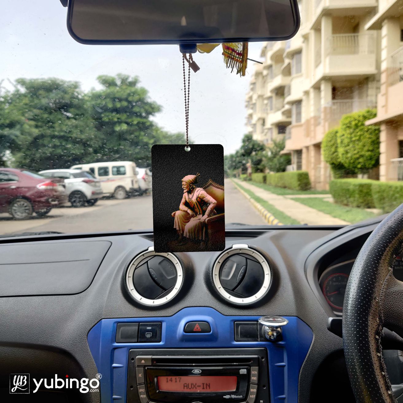 Shivaji Photo Car Hanging-Image6
