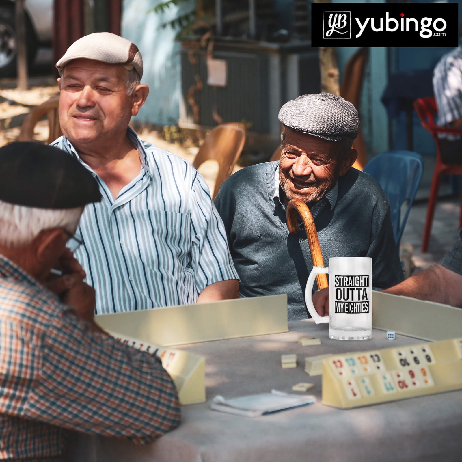 Straight Outta Eighties Beer Mug-Image4