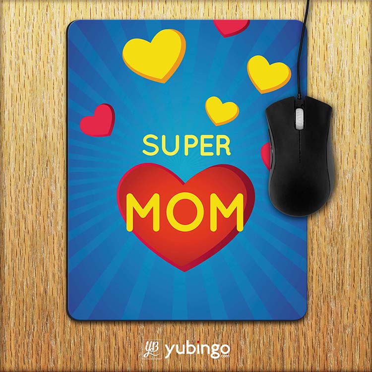 Super Mom with Big Heart Mouse Pad