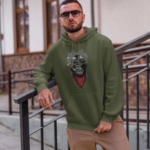 The Angry Ape Hoodie-Olive