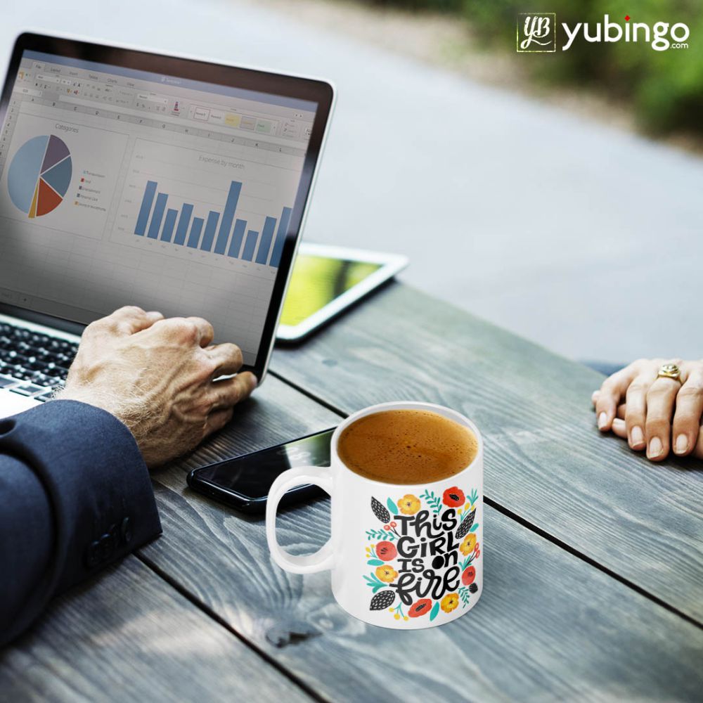 This Girl is One Fire Coffee Mug-Image2