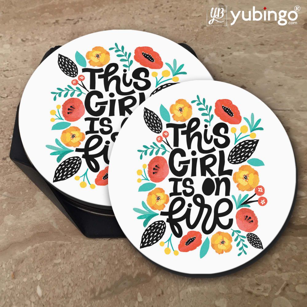 This Girl is One Fire Coasters-Image5
